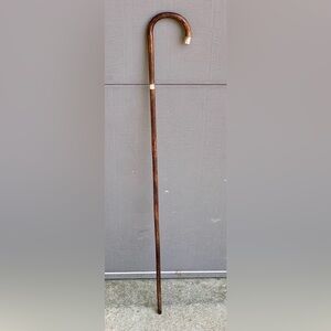 19th Century Antique Hallmarked Silver Ladies' Wooden Cane Walking Stick